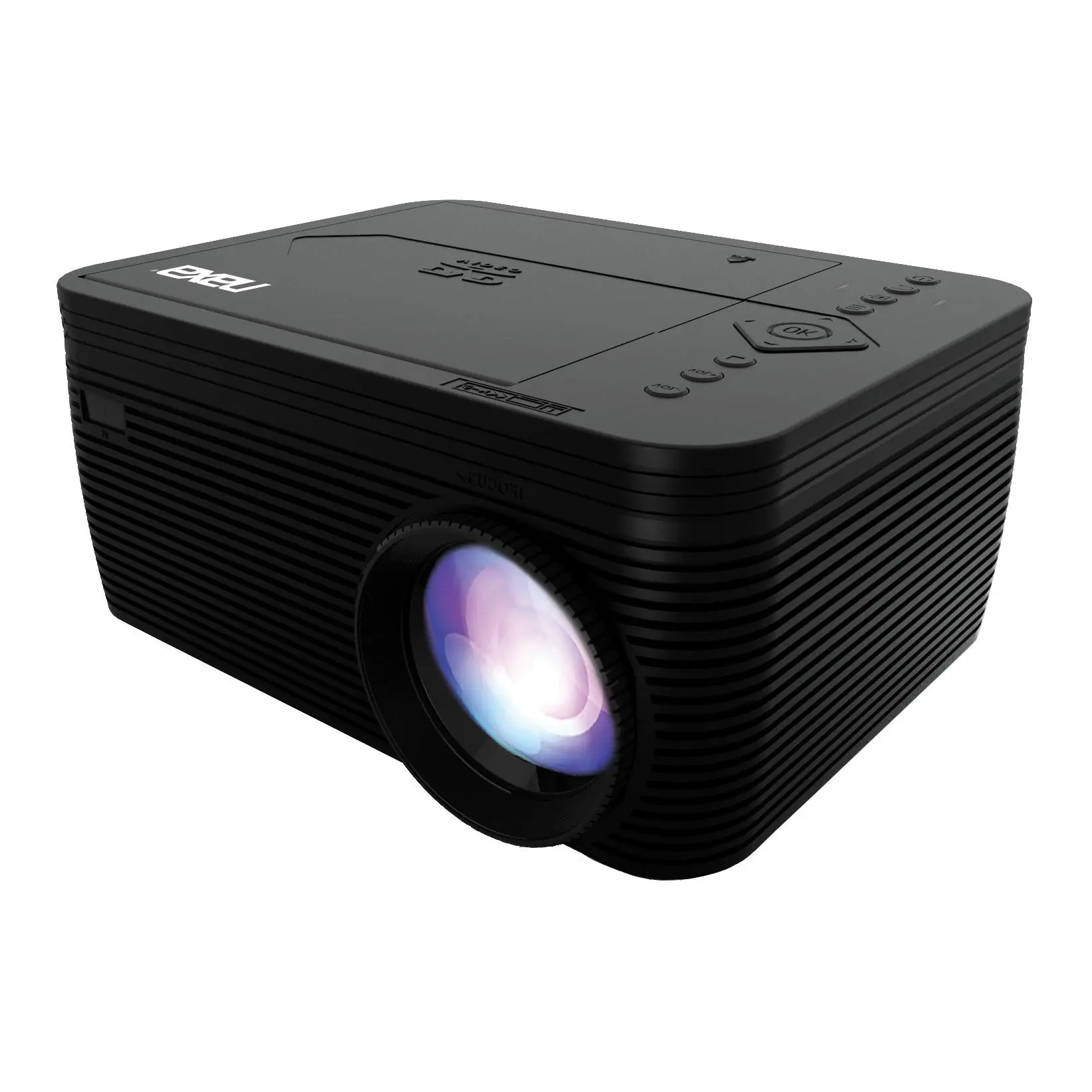 Naxa 150" Home Theater LCD Projector & Carrying Case Combo with Built-In DVD Player
