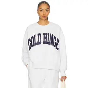Gold Hinge Wide Arm Sweatshirt in Heather Indigo