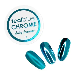 Mirror Teal Blue Chrome Powder