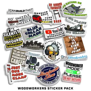 Woodworkers Best Sellers Sticker Pack Decor Decorative Vinyl Hat Tiles Sticker
