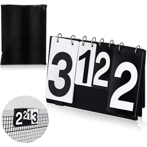 Over Net Tennis Score Keeper Flip Scoreboards Portable for Volleyball Basketball Coaching Tennis Outdoor