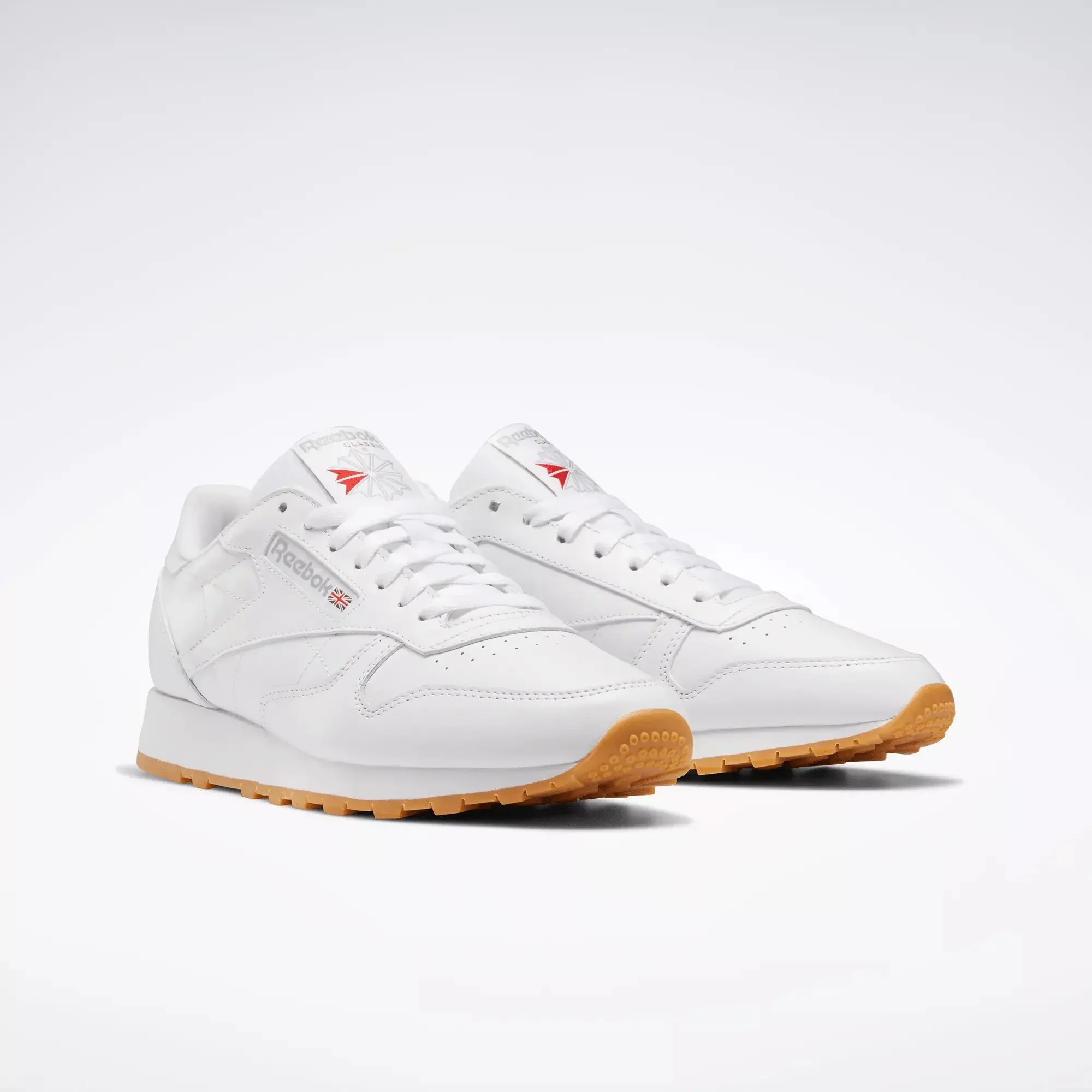 Reebok Unisex Classic Leather White/Gum Shoes Reebok Unisex Classic Leather White/Gum Shoes