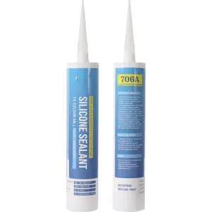 (2 Pack) 706A Translucent  Sealant - 2 x 300ML(10oz) Tubes,   Sealant for Pool Repair, , Bathtub, Household Mulipurpose