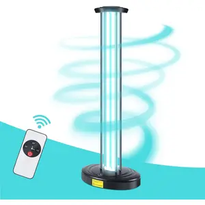 100W UV Light, Ultraviolet Lamp Purifier for Whole Room & House, Ozone-Free,   Device with 3-Gear Timer Remote Control, UVC Lights, Purification for Bathroom, Toilet, Office