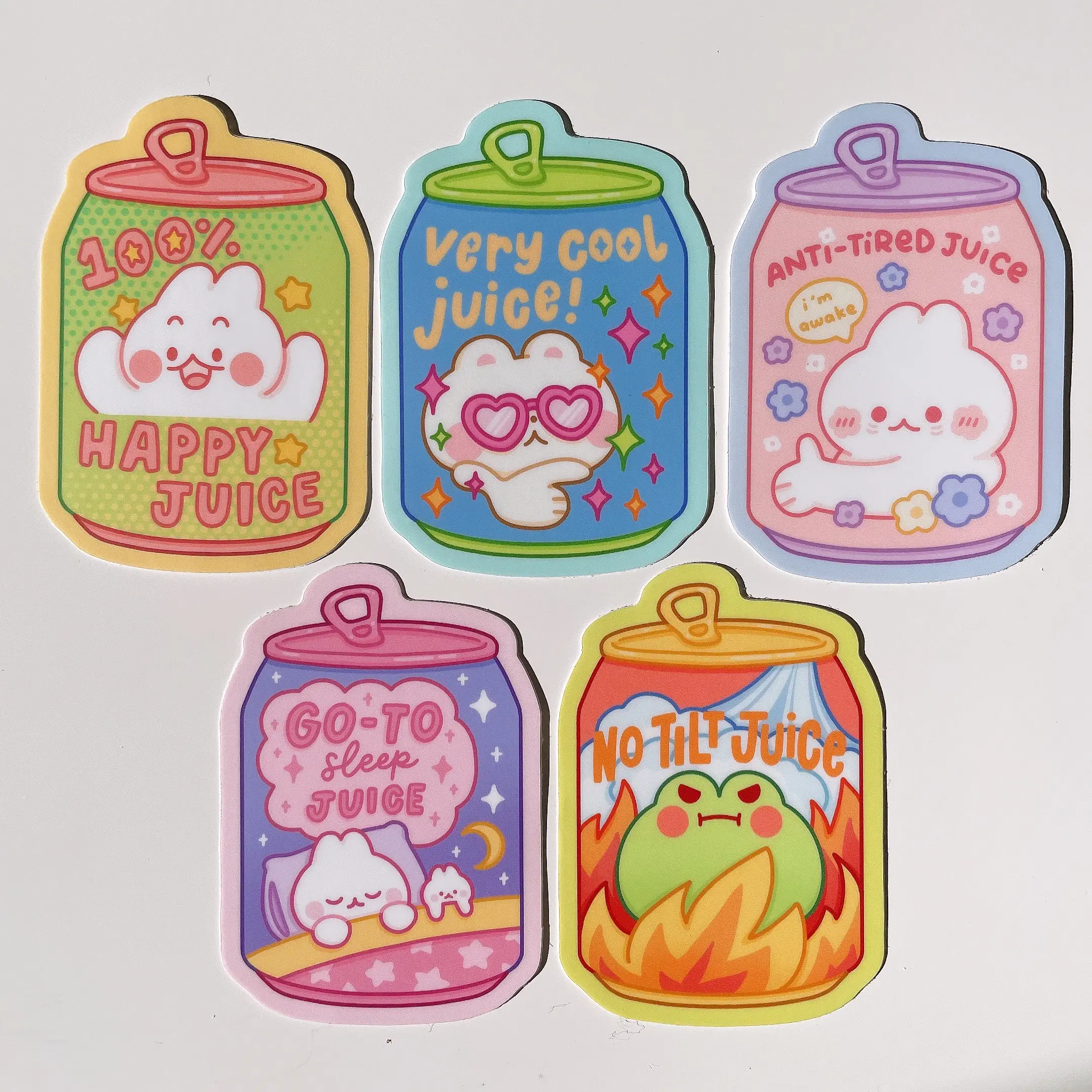 Funny Juice Waterproof Vinyl Stickers