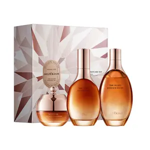 HEZEKIAH Time Gilded Radiance 3-Step Anti-Aging Skincare Set,Hydrating Deep Nourishment to Smooth Fine Lines & Boost Skin Elasticity