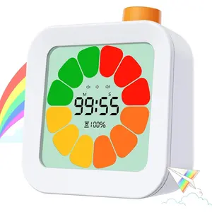 Visual Kitchen Timer for Kids & ADHD - No Loud Ticking, 3 Volume Modes, Color-Coded Countdown, Easy Rotating Operation, Ideal for Cooking, Homework & Daily Routines