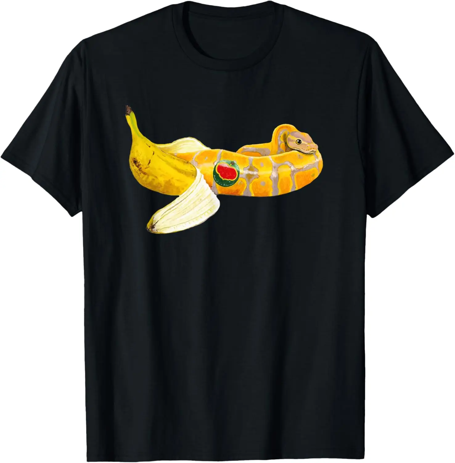 100% Cotton Banana Ball Python Snake Reptile Herpetologist Ophiology T-Shirt