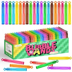300 Pcs Bubble Wands Bulk in 10 Colors, Mini Bubble Wands,Bubble Favors for Kids, Children's Bubble Gifts, Summer Toys, Indoor and Activities, Themed Birthdays, Girls and Boys