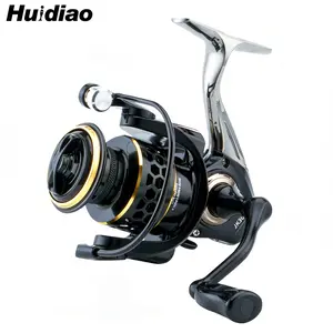 Huidiao JK Tough Spinning Reel 1000-7000 Series 12KG/26LB Powerful Drag 5.2:1 Gear Ratio Fishing Reel Metal Spool/Handle/Foot For Freshwater Bass Trout Pike Fishing Equipment