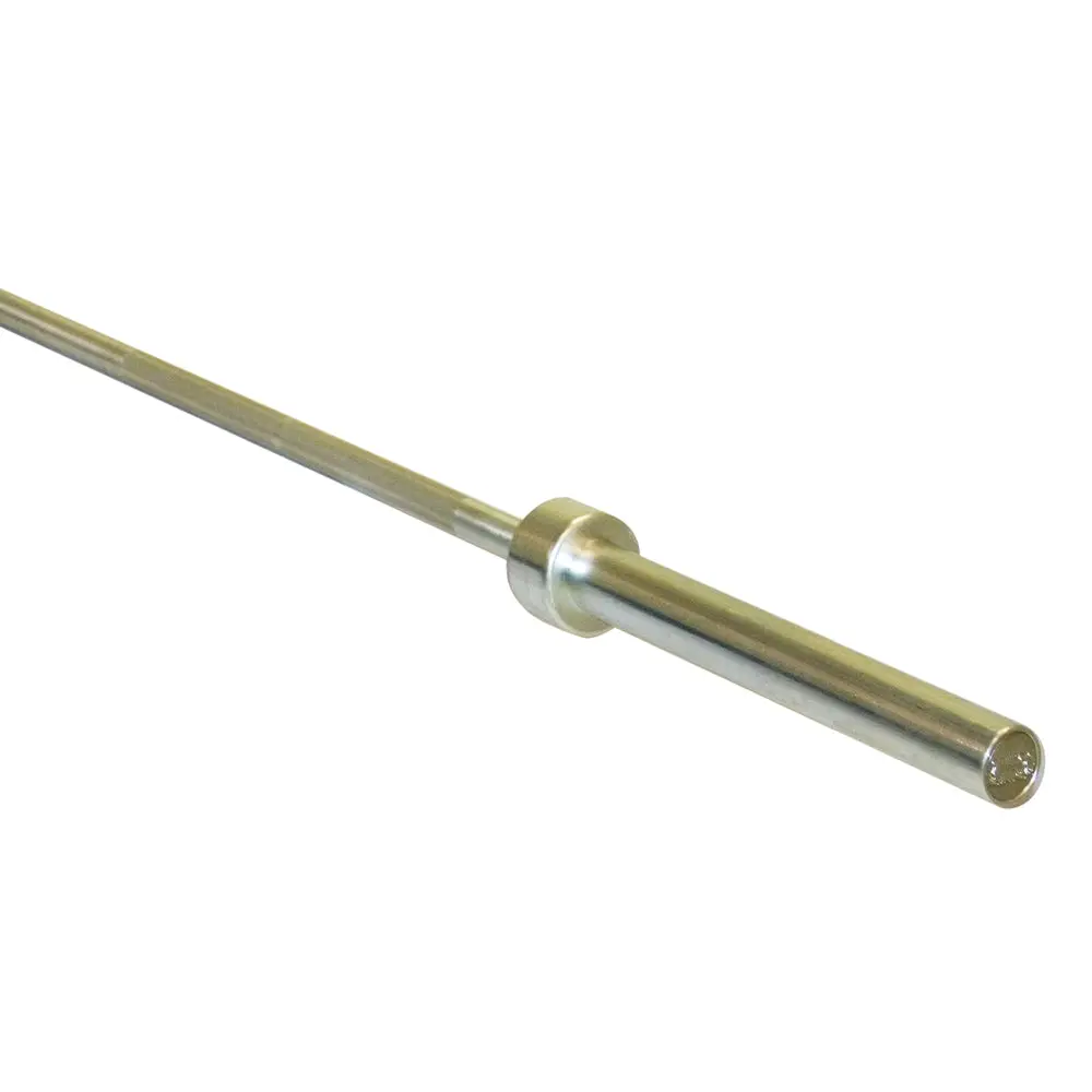 Power Systems Premium 86" Olympic Bar, Steel Weight Bar with 500 lb Capacity & Nickel Finish