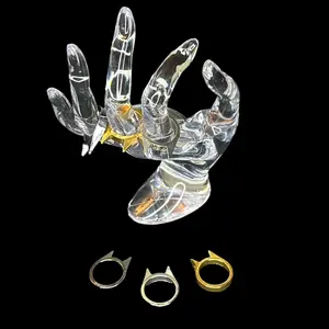 Kitty Ring - Gold Silver Gun Metal, Costume Jewelry & Accessories