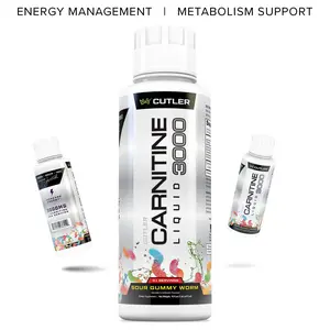 Cutler Nutrition 3 Pack Multi Flavor Carnitine Liquid 3000Energy Sport Beverage Drink Variety Pack