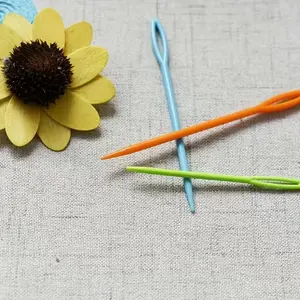 6pcs Creative Hair Braiding Tools, Colorful Threaded Hair Pins with Needle Design for Easy and Fast Hairstyling - Random Colors