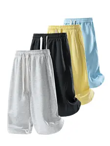 Essential Streetwear Shorts | Men’s Black Loose Fit 7-Inch Shorts, Basketball Style