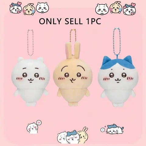 Cute Plush Fluffy Keychain Doll, 11cm Soft Toy Pendant, Rabbit Hamster Cat Styles, Perfect Gift for Friends, Bag Decoration Accessory, Keychain For Bags, Keychain Kawaii, Keychains Cute