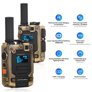 M8 Global POC 10000 Miles Walkie-Talkies Ultra Long Range International Intercom PTT Two-Way Radios with Sim Cards - Audio for Family Contact,Hiking
