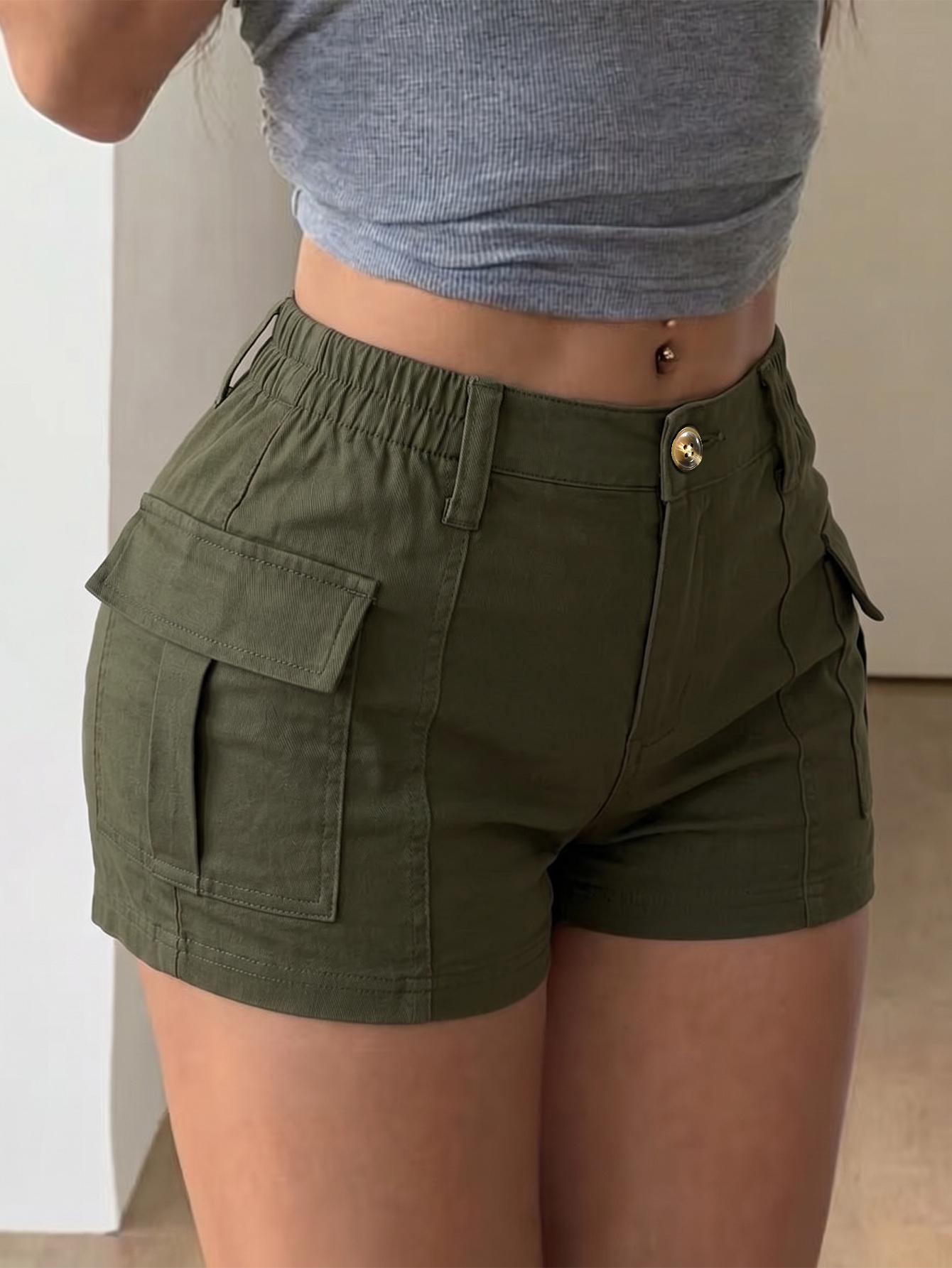 3-pack women’s shorts new summer cargo shorts, American vintage low rise slim fit booty shorts; simple everyday comfortable shorts; sporty casual bottoms; stylish vibe, easy flat styling Womenswear 3-pack women’s shorts new summer cargo shorts, American vintage low rise slim fit booty shorts; simple everyday comfortable shorts; sporty casual bottoms; stylish vibe, easy flat styling Womenswear