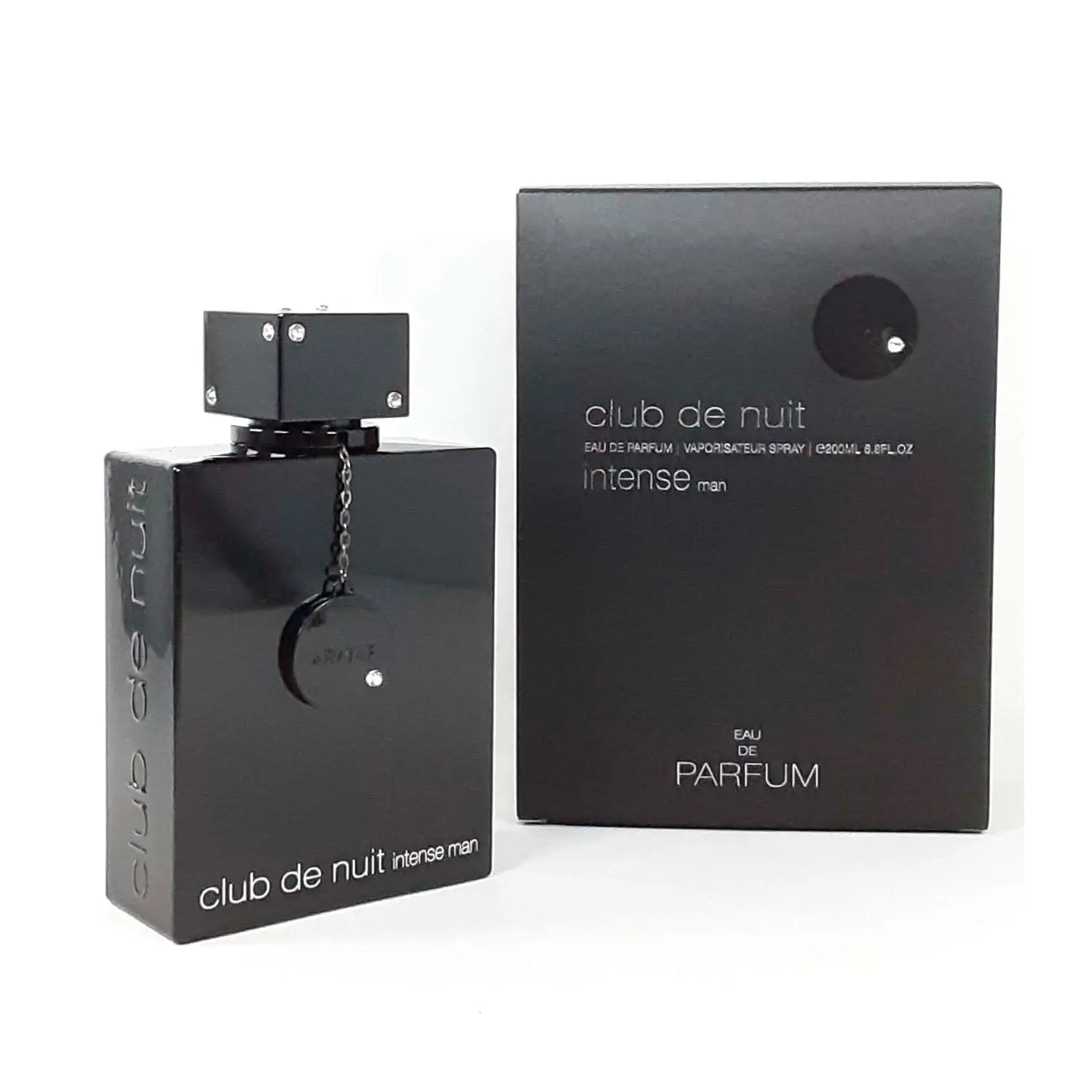 Club De Nuit Intense Men's Eau de Parfum Spray - 6.8 oz/200 ml, Vanilla Scents, Wood Notes, Amber Wood Vanilla Eau de Parfum Men's Fragrance, Single Item