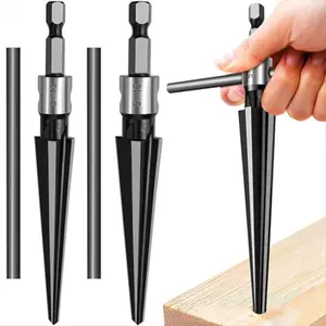 2 Piece Hand/Drill Bit 2 Purposetapered Reamer 6 Slot Hex Reamer 5-16mm / 3-13mm Tapered