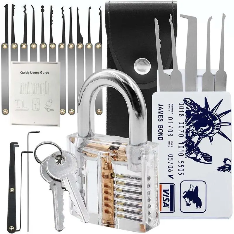 [Copy of] Waterproof with Stainless Steel Keys Long Lock Set Kit (1-9/16 in 37# Pick) Suitable for Outdoor Fence,Sheds, Storage Unit, Gate, Toolbox,Trailer,Garage