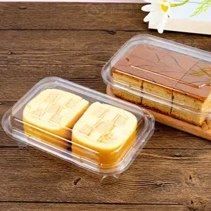 25/50 Pack Transparent Food Grade Lunch Boxes with Lids, Clear Plastic Containers, Ideal for Fruits Salads Pastries, Snack Containers, Takeaway Kitchen Storage, Desserts Bread Toast