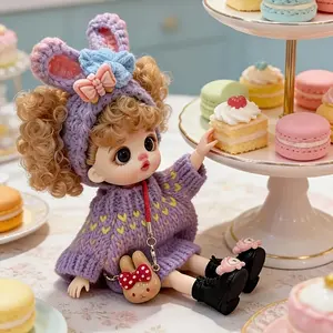 Lolifen Sweet Heart Plush Doll, Character Design Toy Figurine, Phone Charm, Perfect Gift for Birthday Decor, Desktop Ornament, New Year Gift