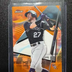 2020 Topps Finest - Trevor Story #63 Orange Refractor /25