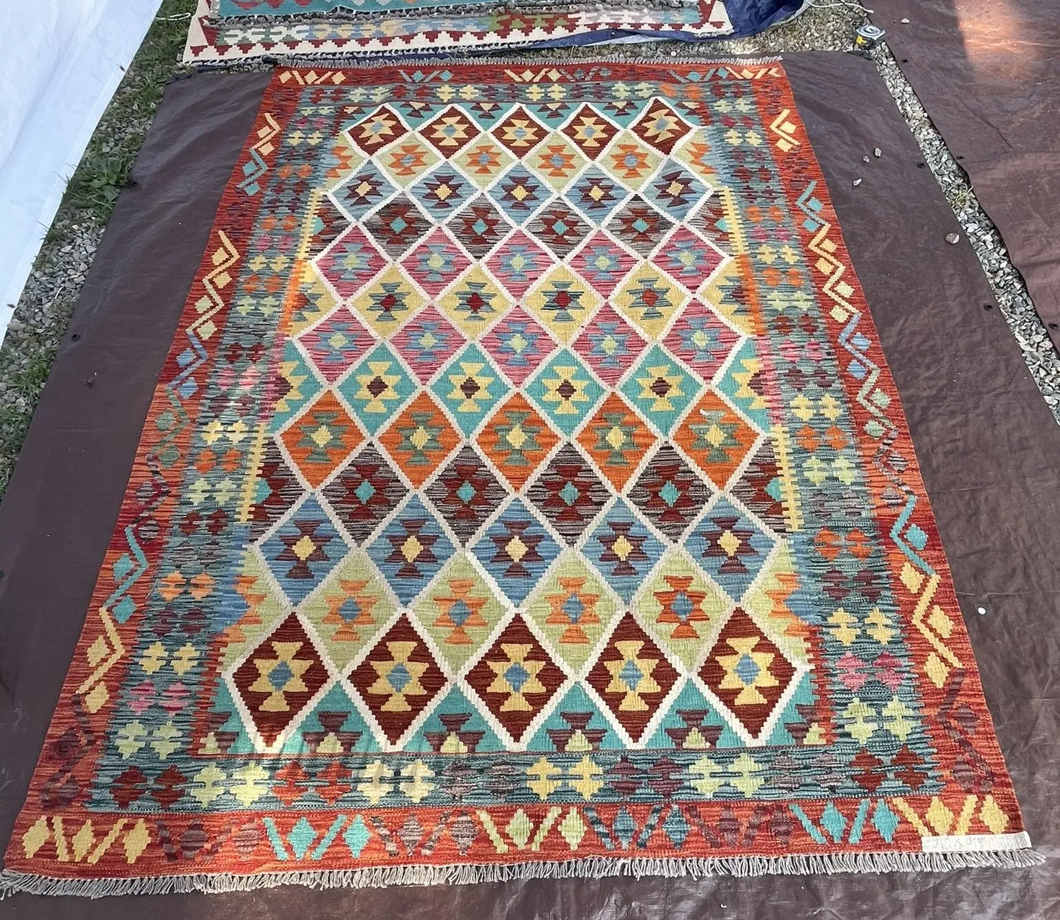 Handwoven Tribal Rug – Tribal Uzbek, Ghazni wool, 8′1″ × 5′10″