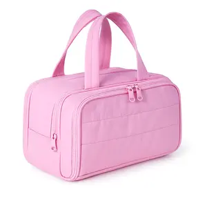 Five season home 4-in-1 Puffy Multi-Functional Toiletry Bag for Women – Large Capacity Travel Organizer with 4 Compartments Outdoorfun Makeup Pouch TikTokShopBacktoSchool Compact