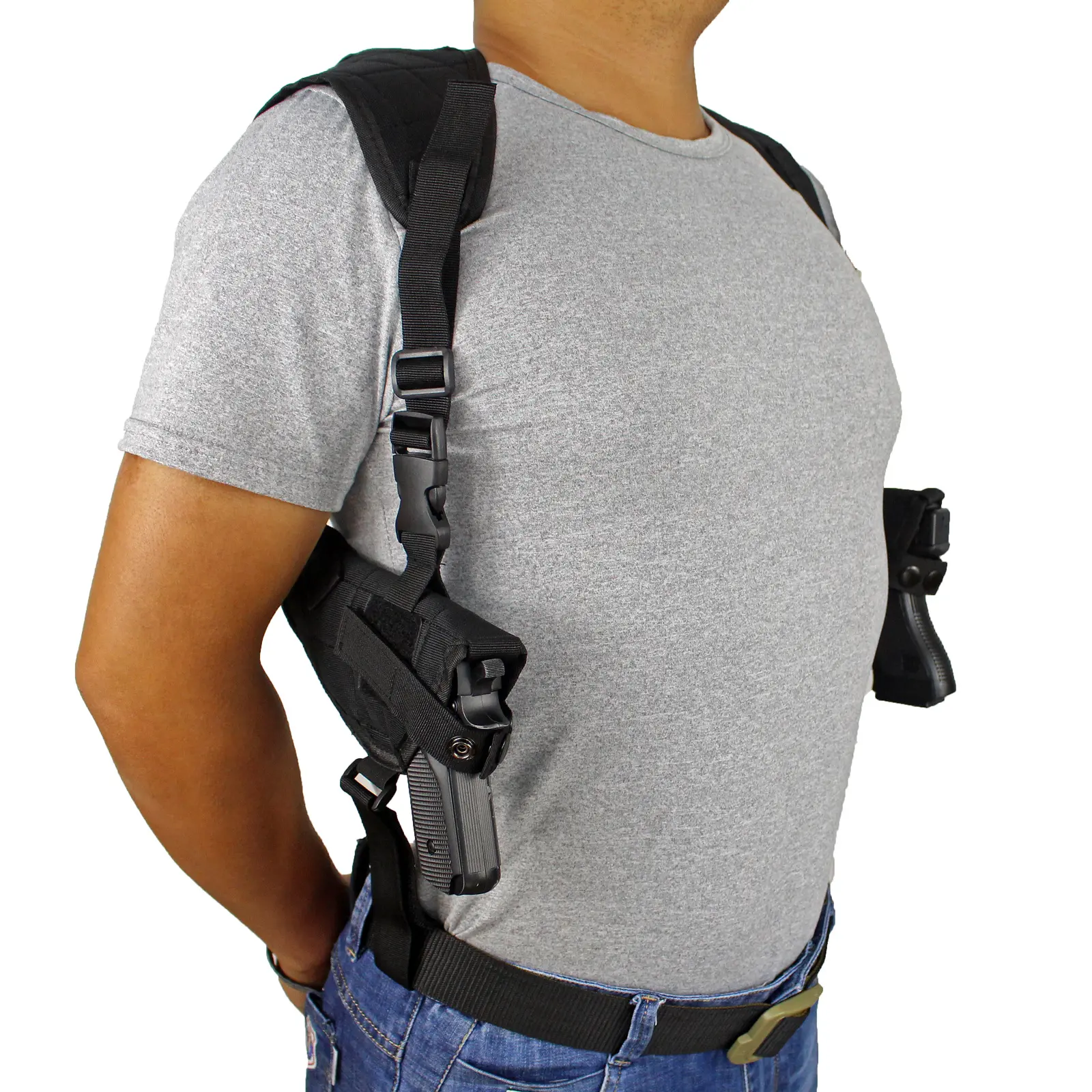 Shoulder Holster for Pistols, Adjustable Vertical Gun Holster, Universal Concealed Carry Holster Fits Compact to Large Handguns