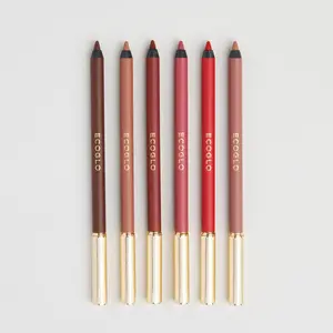 EcoGlo Artisan Kajal Lip Defining Bundle - Experience (6) Luxury Lip Liner Shades (Infused with Shea Butter & Jojoba Oil)