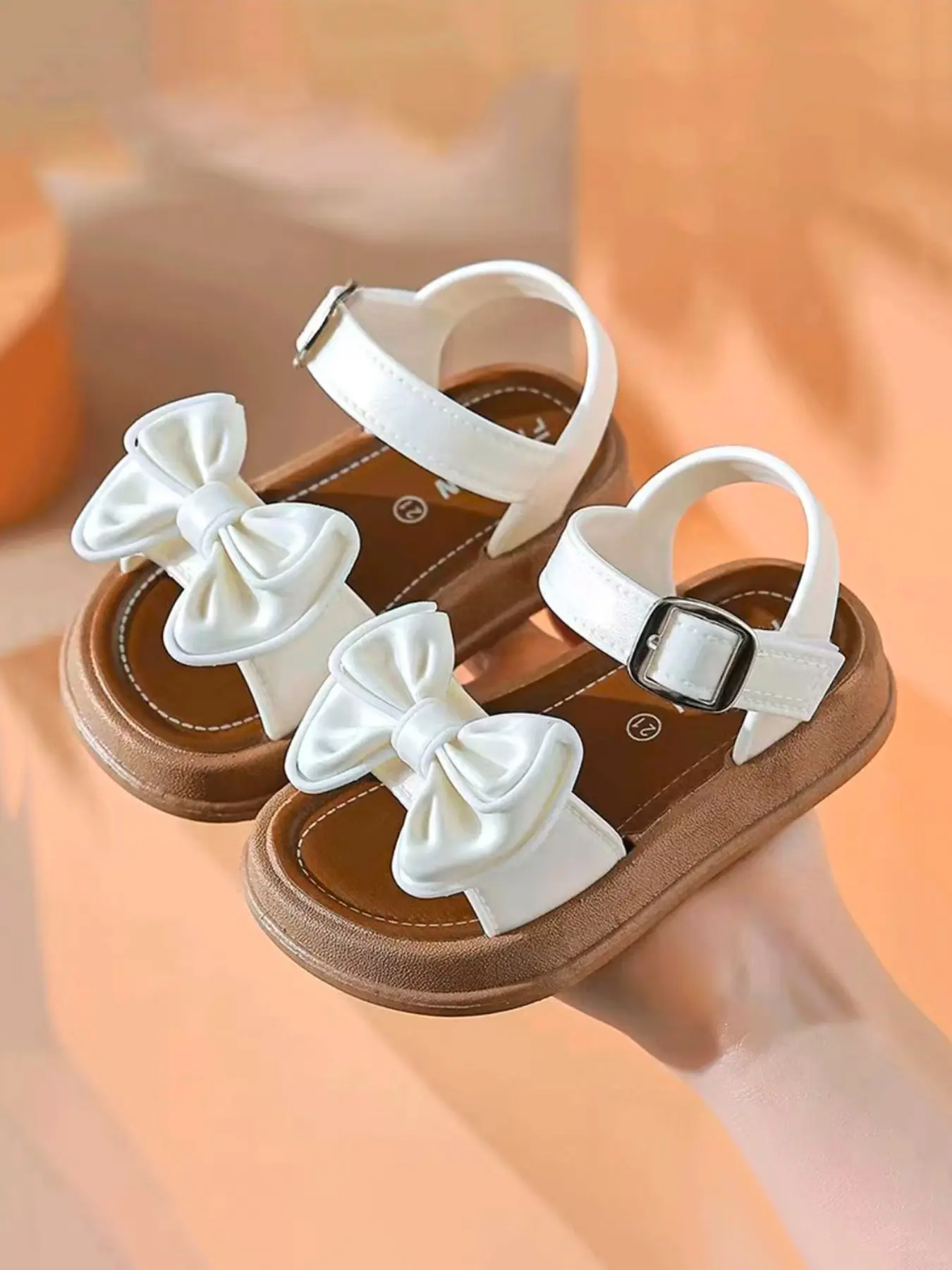 Summer New Girl's Soft Sole Bow Princess Style Sports Casual Sandals, Cute PVC Material, Comfortable Anti-Slip, Little Girl Sandals, Soft Soled Sandals, Non Slip Sandals, Kid Sandals, Must-Have