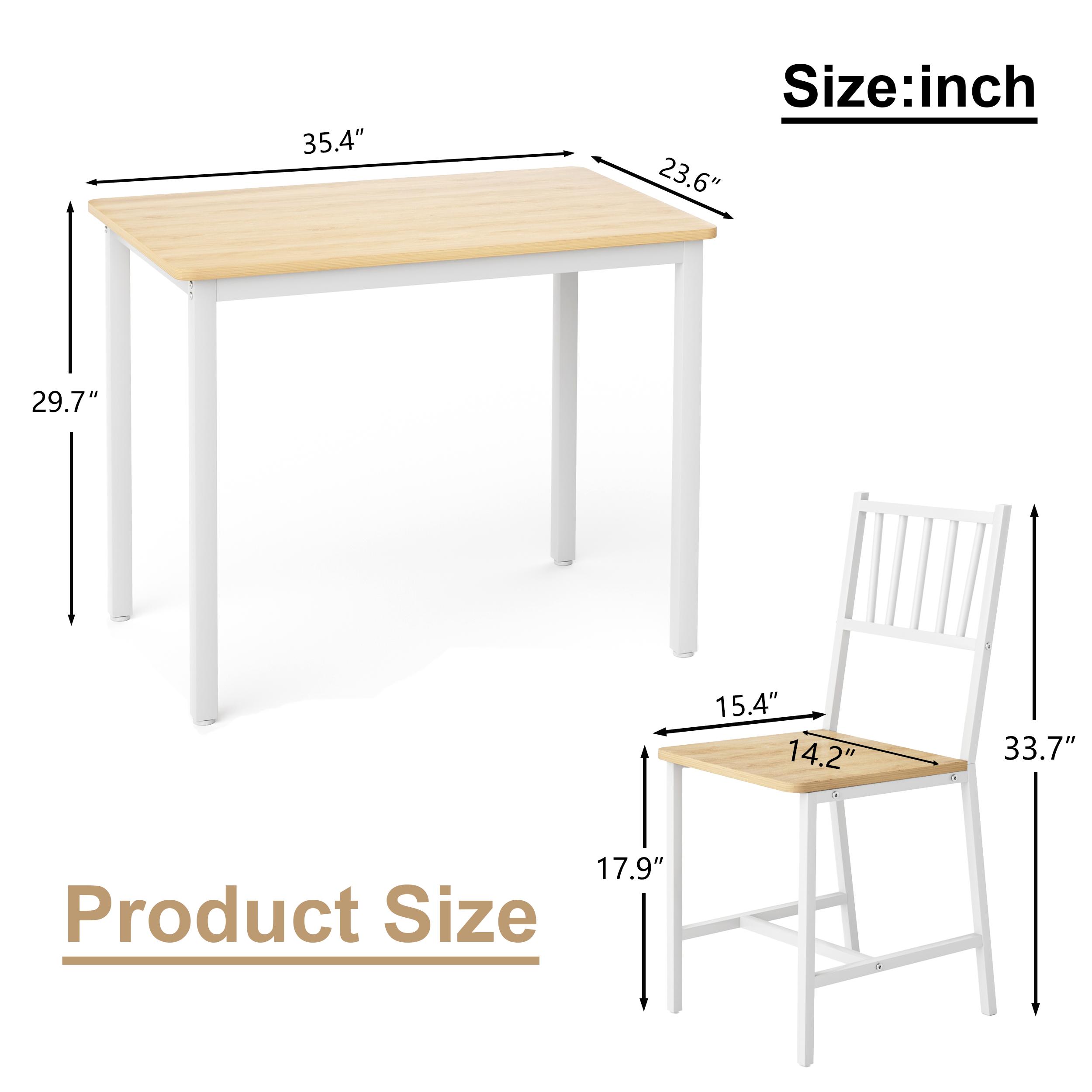 Dining Table Set, Bar Table with 2 Dining Benches, Kitchen Table Counter with Chairs, Industrial for Kitchen Breakfast Table, Living Room, Party Room, Rustic Brown and Black,35.4″L x23.6″W x 29.7″H