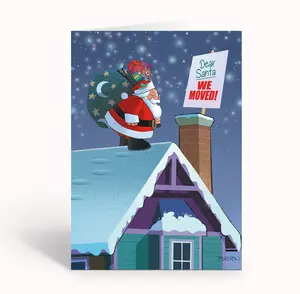 Stonehouse Collection We Moved Funny New Address Holiday Cards - 18 New Address Christmas Cards & 19 Envelopes - Funny New Address Cards (Standard)