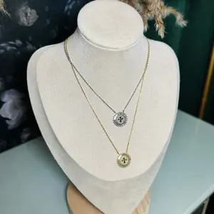 Radiant Cross Necklace - Gold or Silver