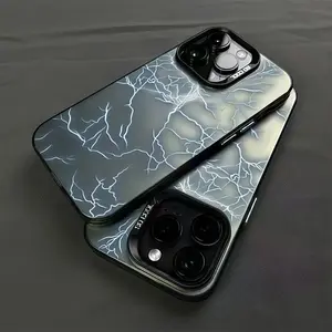 The Lightning Pattern Design Is Suitable for Iphone 16, 16 Plus, 16 Pro, 16 Pro Max, Iphone 15, 15 Plus, 15 Pro, 15 Pro Max, 14, 14 Plus, 14 Pro, 14 Pro Max, 13, 13 Pro, 13 Pro Max, 12, 12 Pro, 12 Pro Max, 11, 11 Pro Max, 7, 8, X, And XS Specific Phone Ca