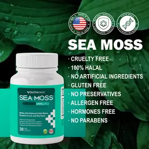 YouthMagic Supplements-lrish Sea Moss -30 Servings-Natural Supplement USA Manufacturer -Healthcare,non GMO,Organic Dietary Health Fitness Edible Optimum