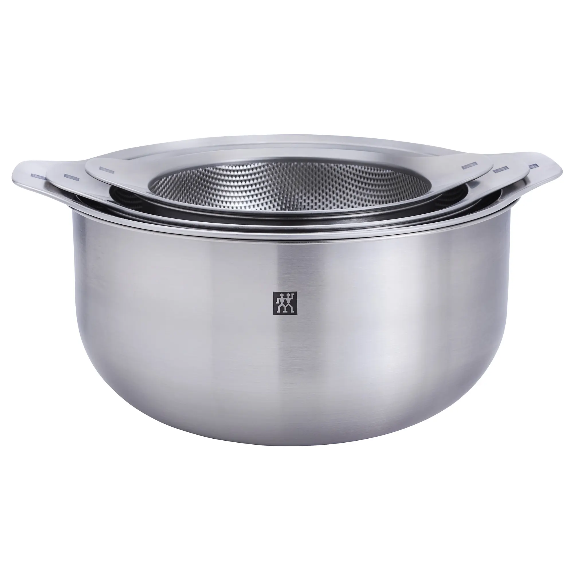 ZWILLING Prep 6-pc Brushed Stainless Steels Nesting Bowls & Strainers Set