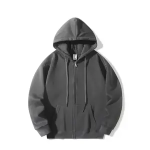 Men’s full-zip hooded lightweight sports jacket, off-shoulder running sweatshirt, spring and autumn casual wear, comfortable everyday hoodie, loose casual sportswear GARMENTARY