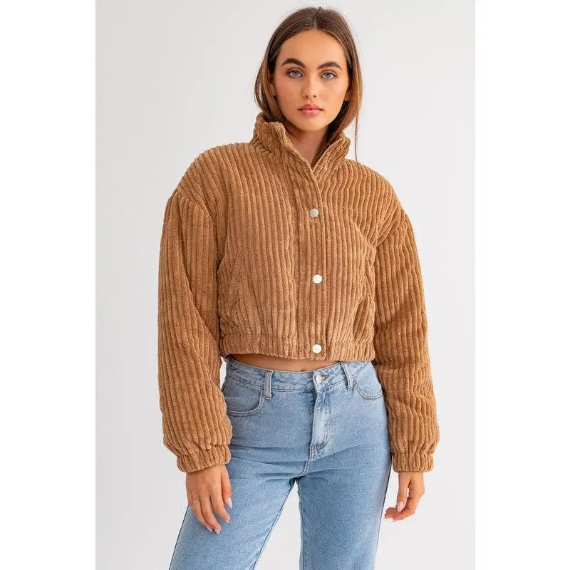Corduroy Puffer Jacket