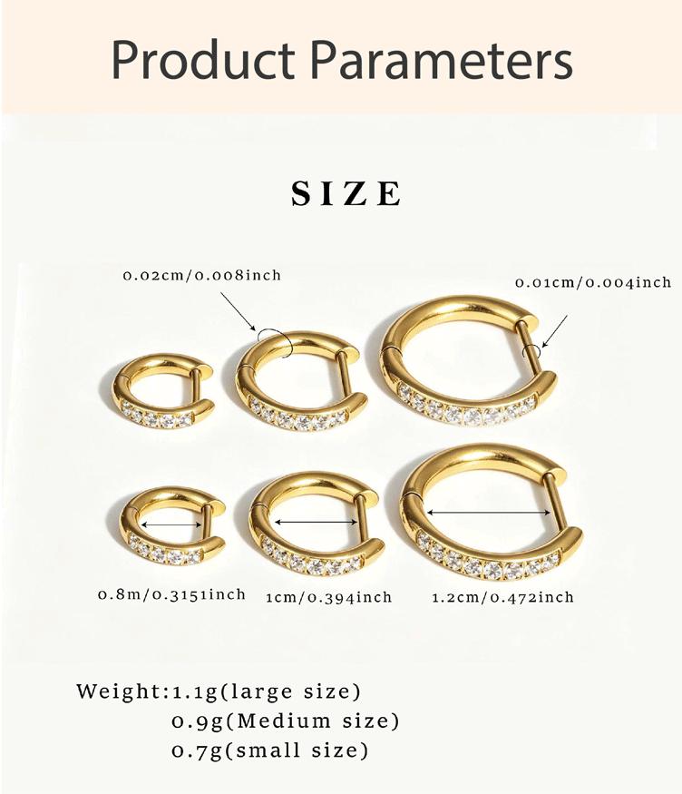 GGIRL Trendy, Versatile, And Unique Designs Suitable For Multiple Piercings—Stackable Earrings For Cartilage, Earlobes, And Helix Piercings. This Three-Size Earring Set Makes The Perfect Gift For Earring Enthusiasts And Fans Of Layered Styling
