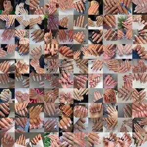 Women's Press-On Nail Box, Random Style Reusable Nails, Glossy False Nails, Unique Design No Glue Needed, Quick Manicure Solution, Perfect for Fashion Girls