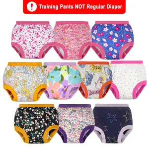 10-Pack Toddler Training Pants for Boys and Girls – Soft Cotton Potty Training Underwear for Daytime Use, Easy Pull-On Design