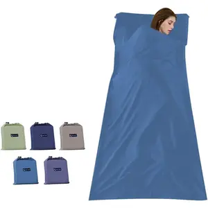 Lightweight Compact Portable Sleeping Bag Liner for Adults Warm Weather Sleeping Sack for Indoor Outdoor Camping Travel Hotel Hostels Backpacking Hiking