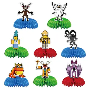 99 Nights in the Forest Theme Party Decoration Set, 7-Piece Character Design for Fan Birthdays & Gaming Events, Perfect for 99 Nights Enthusiasts