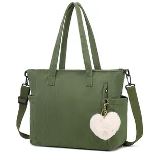 Makukke Corduroy Totes Bag Women - 2025 New Style Shoulder Hobo Bag Handbags Crossbody Bag Big Capacity Shopping Purses