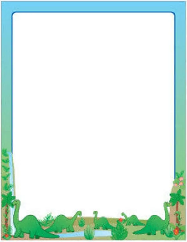 SHAPES ETC. Designer Paper - Dinosaurs, 50 Sheets, 8.5" x 11", Acid-Free Formula, Ideal for Classroom Office Stationery & Supplies