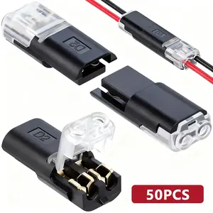 【Father's day gifts】Double-Wire Plug-in Connector Led Light Strip Connectors 2 Pin, Low Voltage Wire Connector with Locking Buckle, Fast Connect Plugs Led Connectors for Strip Lights,Lead strip automotive wiring electricity Power Distribution Secure