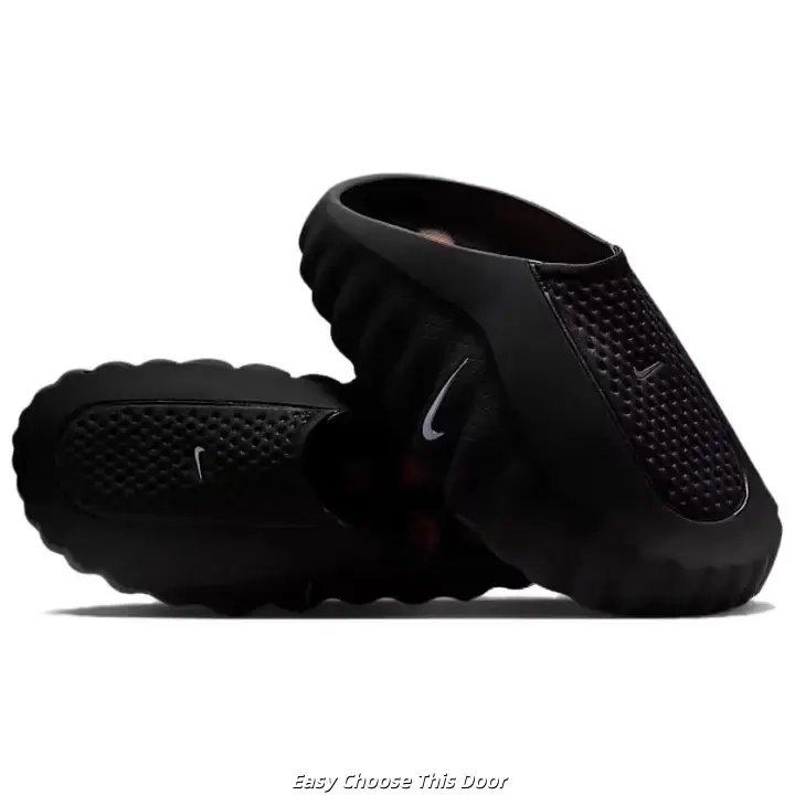 Brand New Sealed Original Box Unisex All Black EVA Slide Sandals Orange Dot Massage Non Slip Quick Dry Indoor Outdoor Bathroom Beach Casual Slip On Trainers